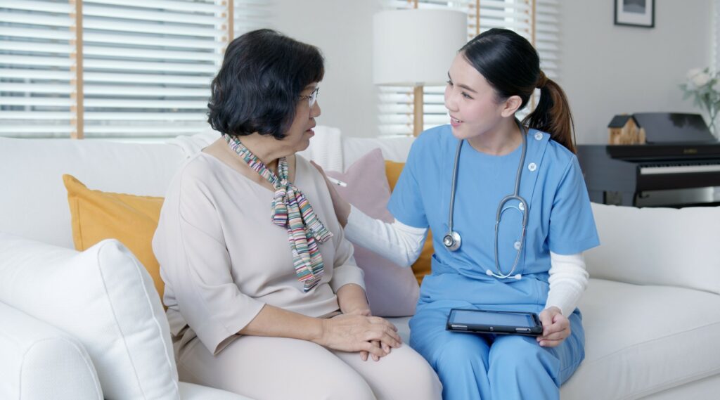Young asia female nurse